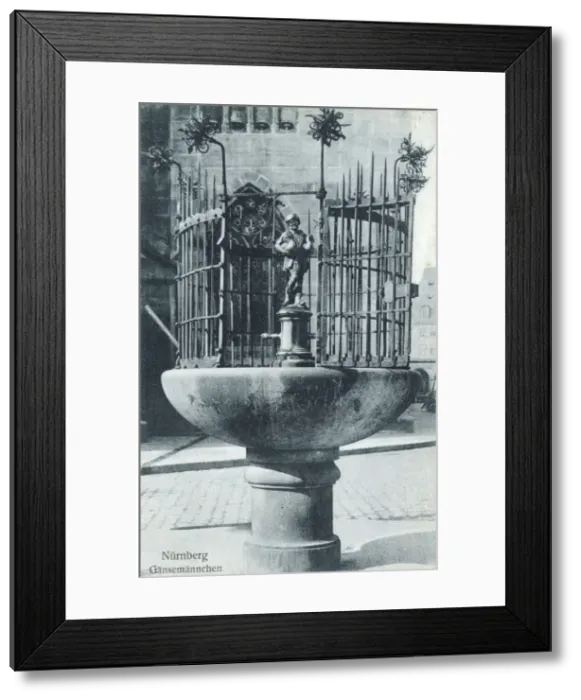 Framed Print : Nuremberg, Germany - Gansemannchen Fountain Framed Print : Nuremberg, Germany - Gansemannchen Fountain