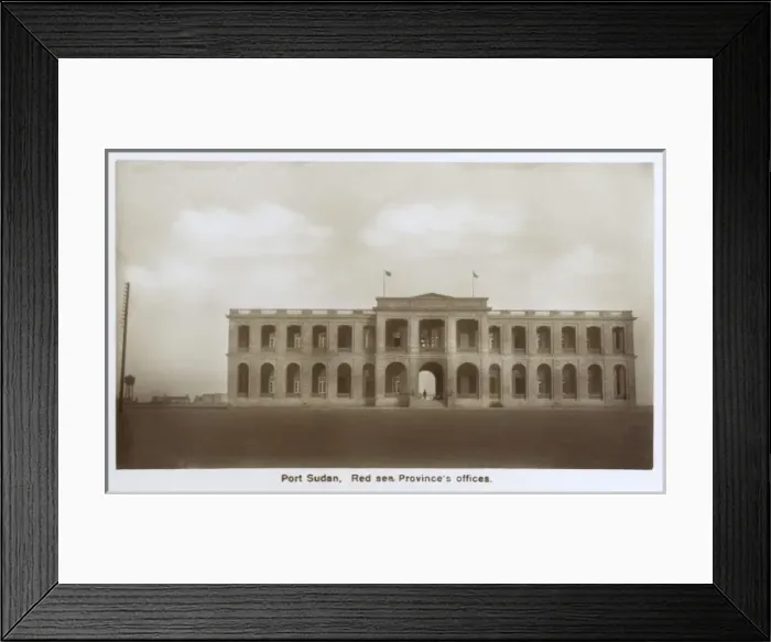Framed Print : Red Sea Provinces Offices at Port Sudan, Egypt Framed Print : Red Sea Provinces Offices at Port Sudan, Egypt
