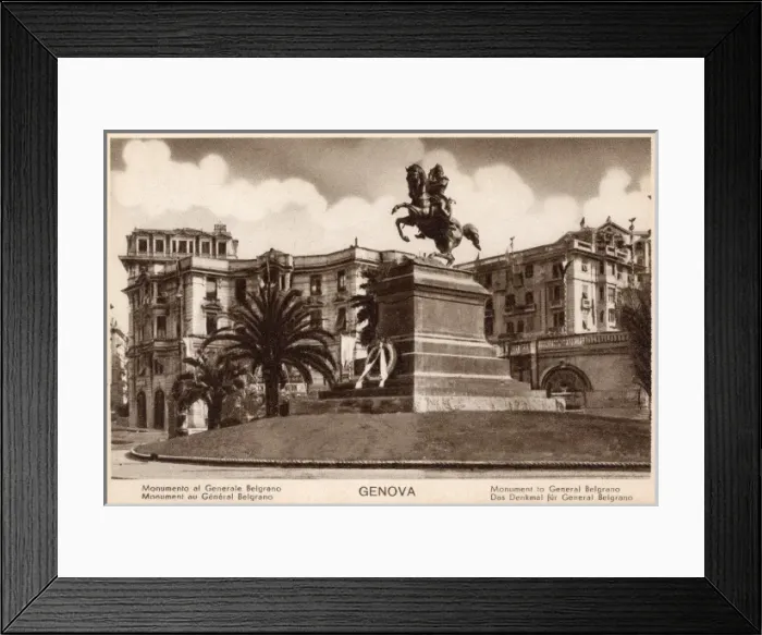 Framed Print : Genoa, Italy - Monument to General Belgrano Framed Print : Genoa, Italy - Monument to General Belgrano
