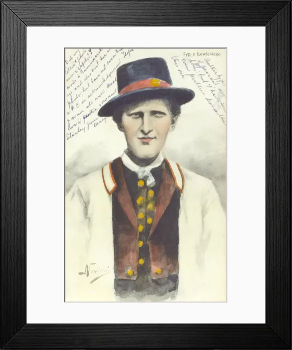 Framed Print : Poland - Lowicz man in traditional costume Framed Print : Poland - Lowicz man in traditional costume