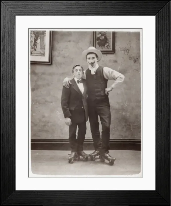 Framed Print : Rollerskating Chaps Framed Print : Rollerskating Chaps