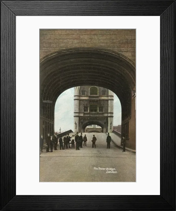 Framed Print : Tower Bridge, London - Bridge being raised Framed Print : Tower Bridge, London - Bridge being raised