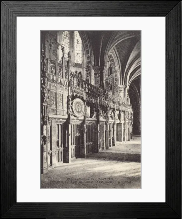 Framed Print : Chartres Cathedral, France - Choir Screen Framed Print : Chartres Cathedral, France - Choir Screen