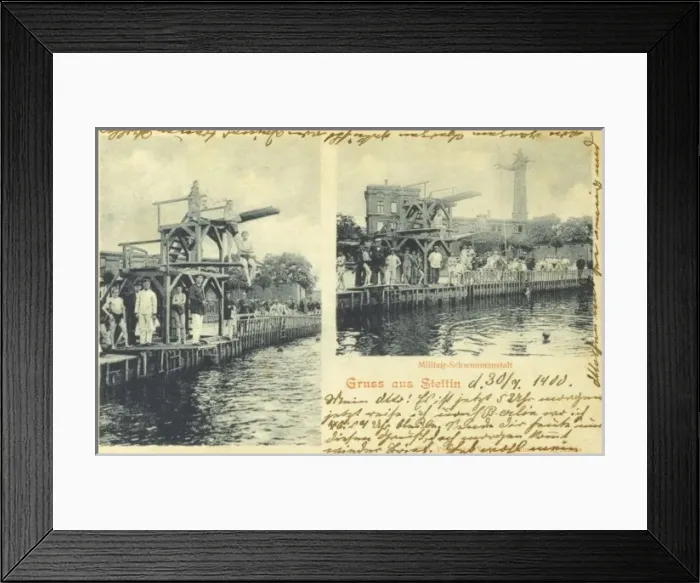 Framed Print : Szczecin, Poland - Military Swimming Institute Framed Print : Szczecin, Poland - Military Swimming Institute