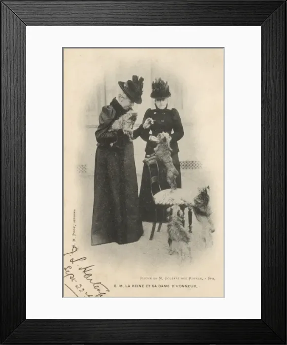 Framed Print : Belgium - The Queen and her maid of honour Framed Print : Belgium - The Queen and her maid of honour