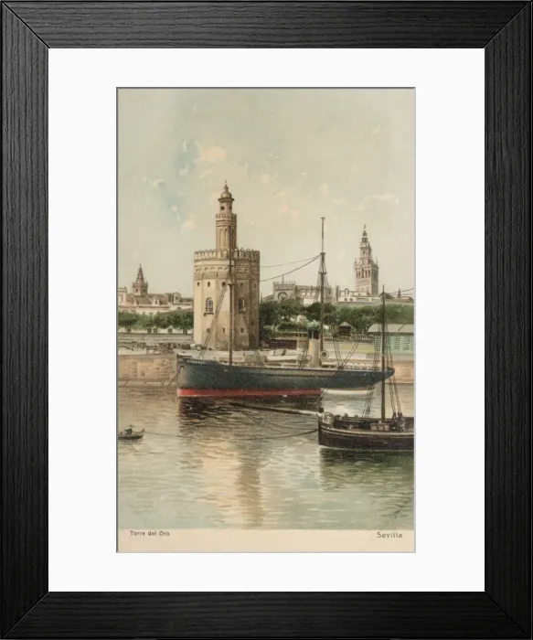 Framed Print : Seville, Spain - Torre del Oro Framed Print : Seville, Spain - Torre del Oro