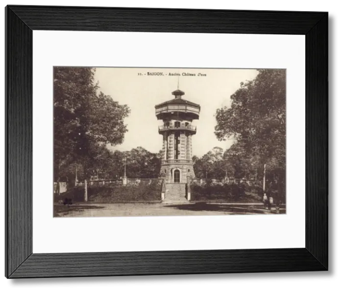 Framed Print : Ancient Water Tower at Saigon, Vietnam