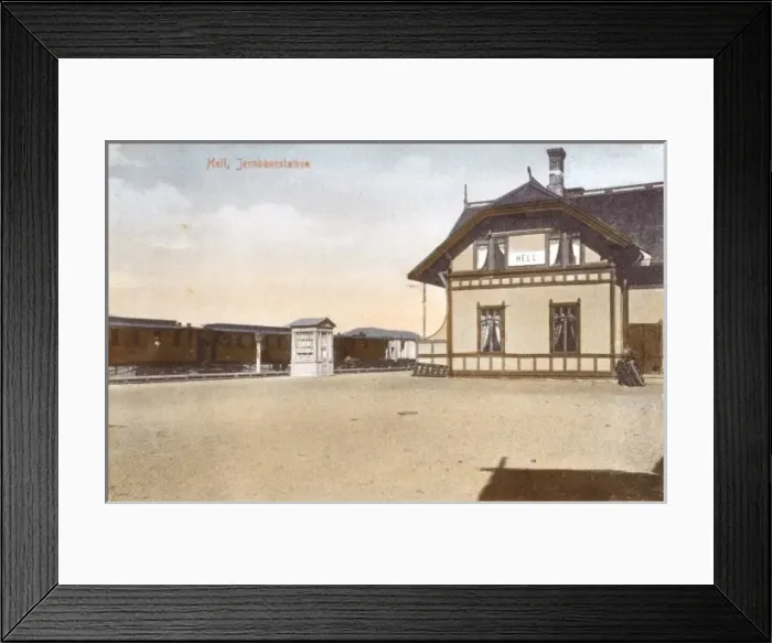 Framed Print : Railway Station at Hell, Norway Framed Print : Railway Station at Hell, Norway