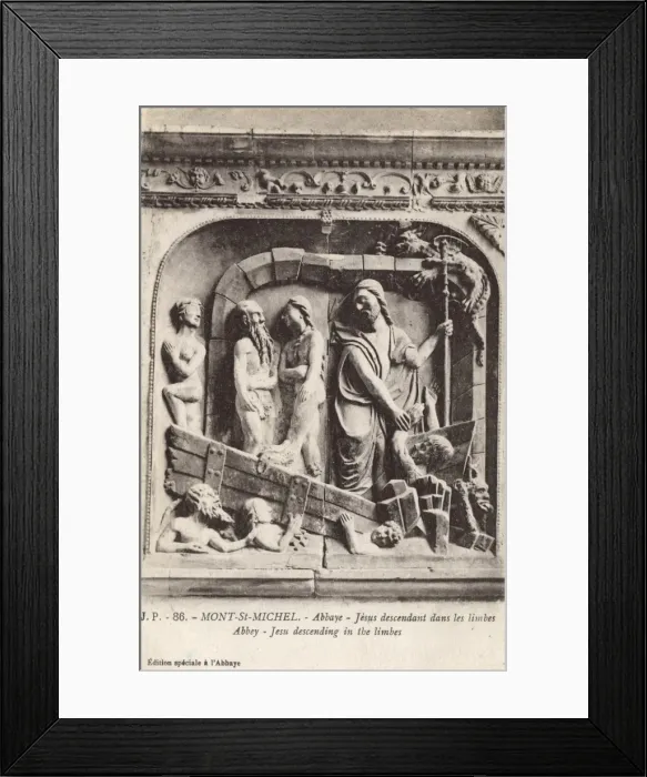 Framed Print : Cathedral at Mont St Michel, France - Detail Framed Print : Cathedral at Mont St Michel, France - Detail