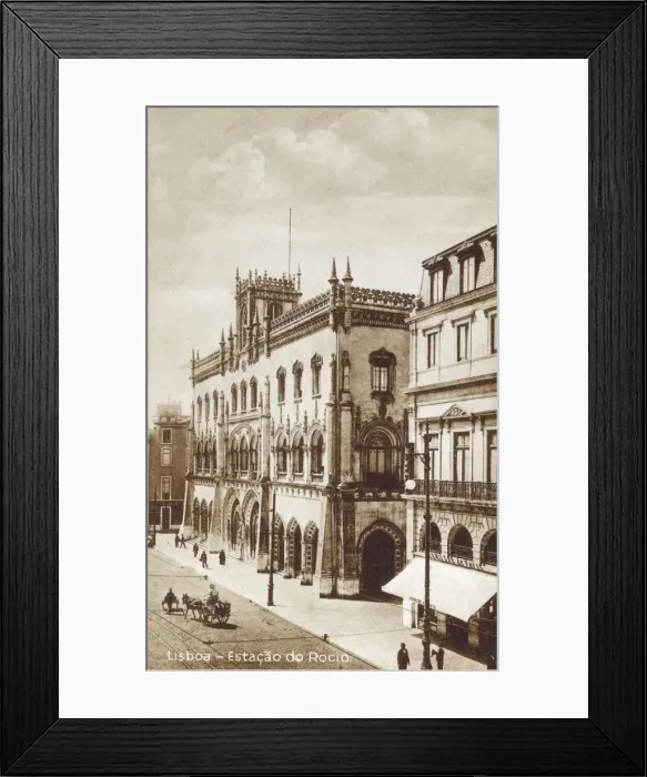 Framed Print : Lisbon, Portugal - Estacao de Rossio Framed Print : Lisbon, Portugal - Estacao de Rossio