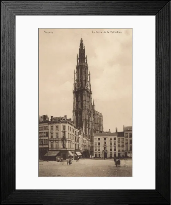 Framed Print : Belgium - Anvers - Cathedral Spire Framed Print : Belgium - Anvers - Cathedral Spire