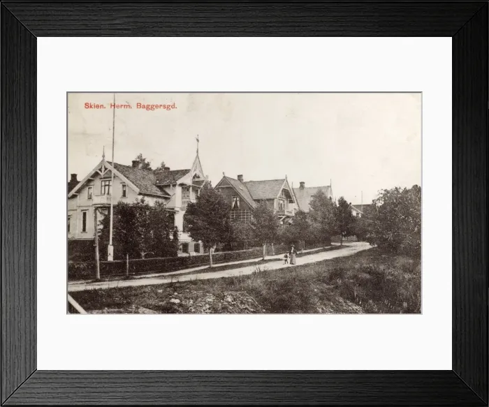 Framed Print : Norway - Skien - Herman Bagger Street Framed Print : Norway - Skien - Herman Bagger Street