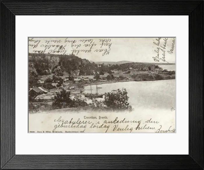 Framed Print : Norway - Brevik - Trosviken