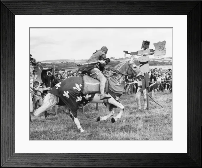 Framed Print : Medieval jousting event, Cornwall Framed Print : Medieval jousting event, Cornwall