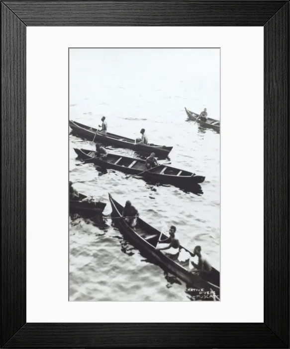 Framed Print : Native Divers - Muscat, Oman Framed Print : Native Divers - Muscat, Oman