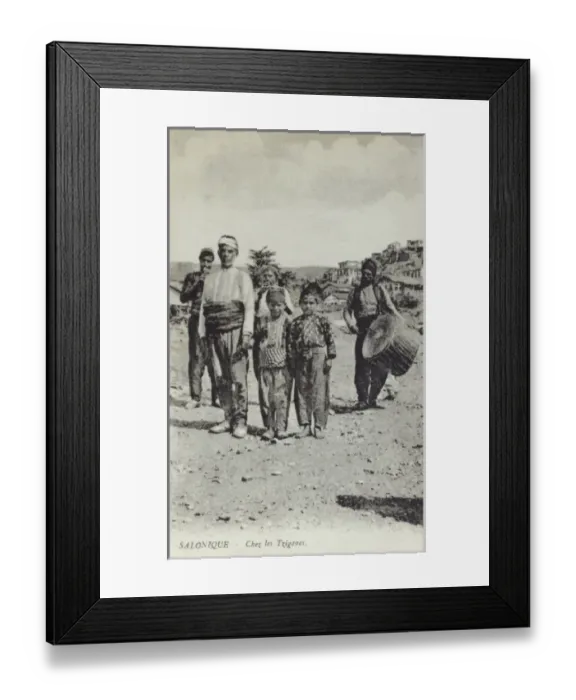Framed Print : Gypsy Children and musicians, Thessaloniki Framed Print : Gypsy Children and musicians, Thessaloniki