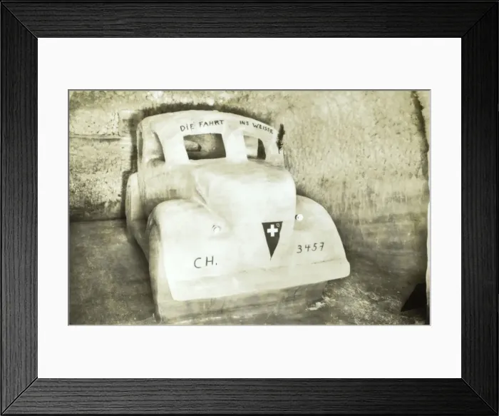 Framed Print : Swiss motorcar made out of ice Framed Print : Swiss motorcar made out of ice