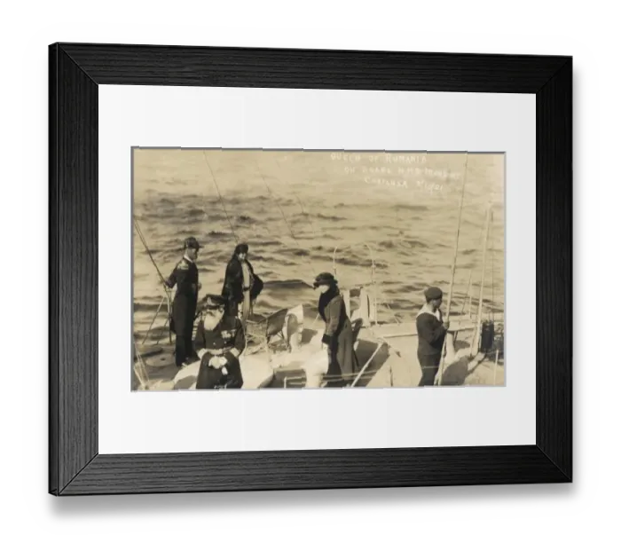 Framed Print : Queen Maria of Romania on a British Ship Framed Print : Queen Maria of Romania on a British Ship