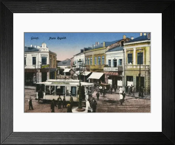 Framed Print : Romania - Galati - Royal Market with tram Framed Print : Romania - Galati - Royal Market with tram