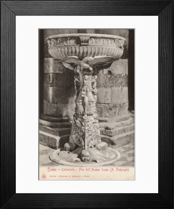 Framed Print : Italy - Siena - Pila dell Acqua Santa