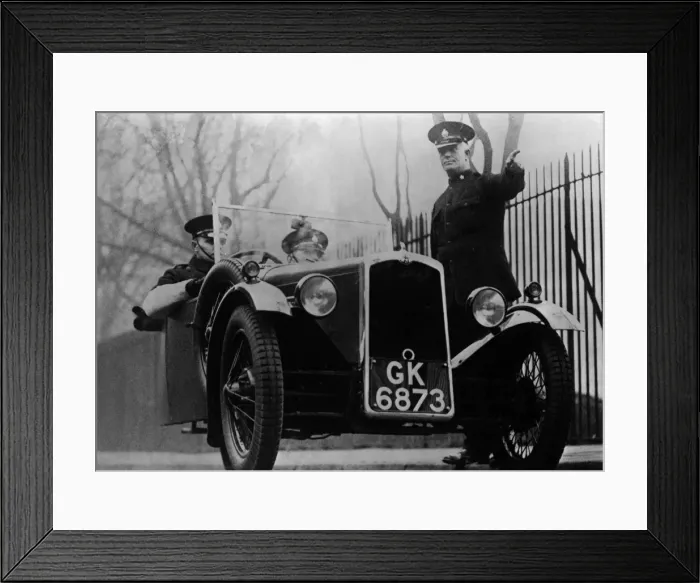 Framed Print : Police officer giving directions Framed Print : Police officer giving directions