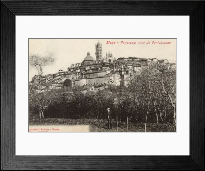 Framed Print : Italy - Siena - Panoramic View Framed Print : Italy - Siena - Panoramic View