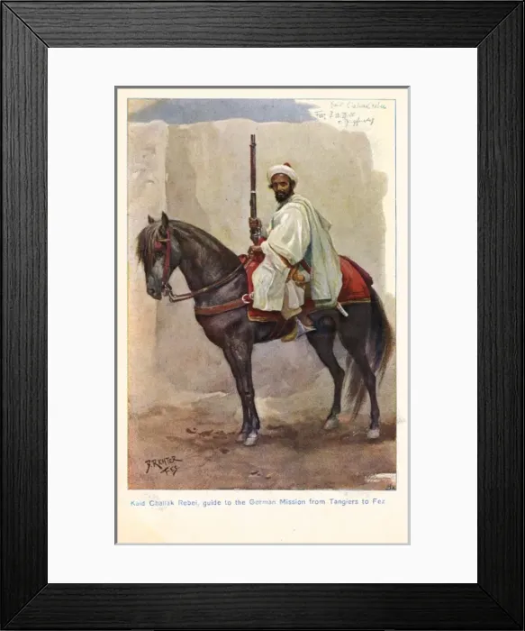 Framed Print : Morocco - Local Guide on Horseback Framed Print : Morocco - Local Guide on Horseback