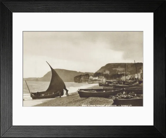 Framed Print : Sidmouth, Devon - The Beach