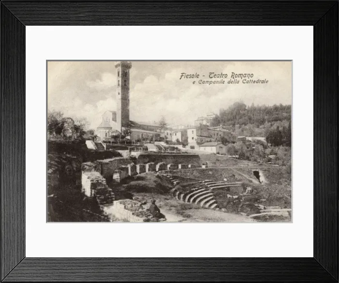 Framed Print : Italy - Fiesole - Roman Theatre and Belltower Framed Print : Italy - Fiesole - Roman Theatre and Belltower