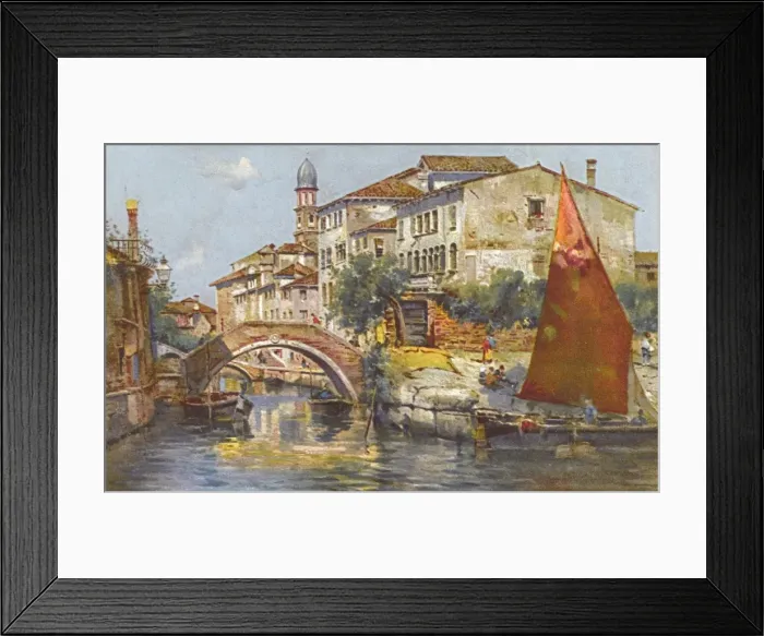 Framed Print : Canale d Ognisanti, Venice, Italy Framed Print : Canale d Ognisanti, Venice, Italy