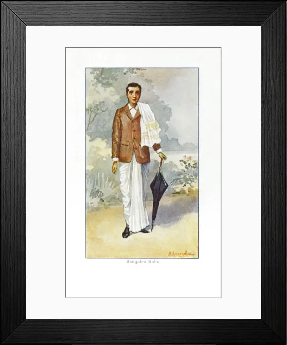 Framed Print : India - Bengalese Babu Framed Print : India - Bengalese Babu