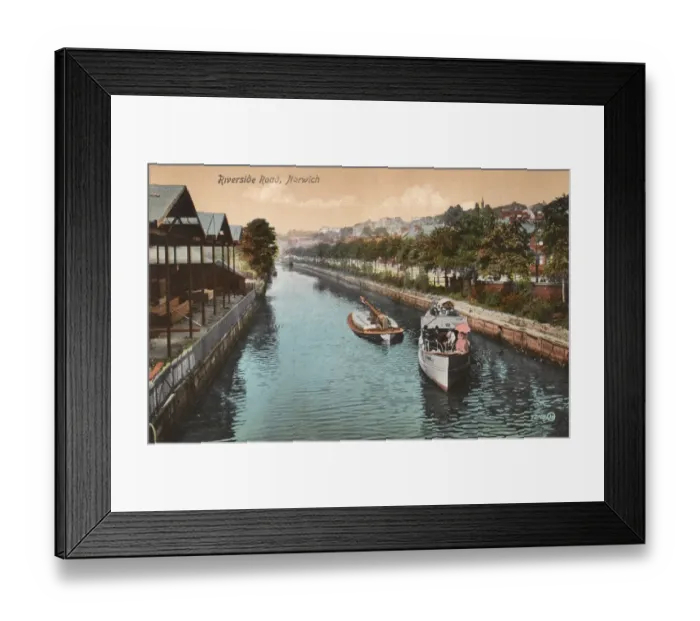 Framed Print : Riverside Road, Norwich, Norfolk, England Framed Print : Riverside Road, Norwich, Norfolk, England