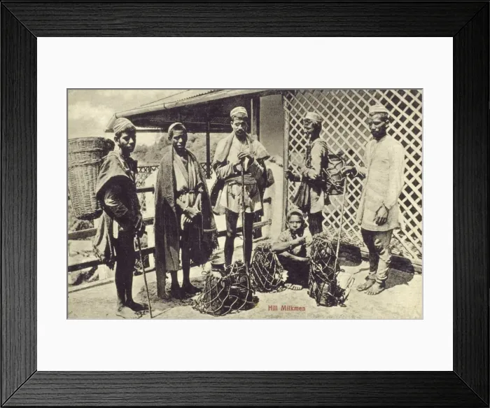 Framed Print : Ambala - Hill Milkmen