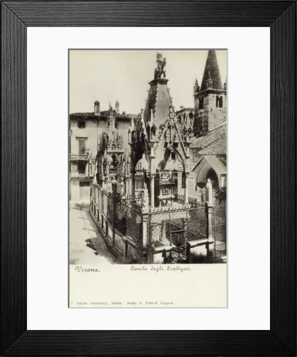 Framed Print : Italy - Verona - Scaligeri Cemetery (1 / 2) Framed Print : Italy - Verona - Scaligeri Cemetery (1 / 2)
