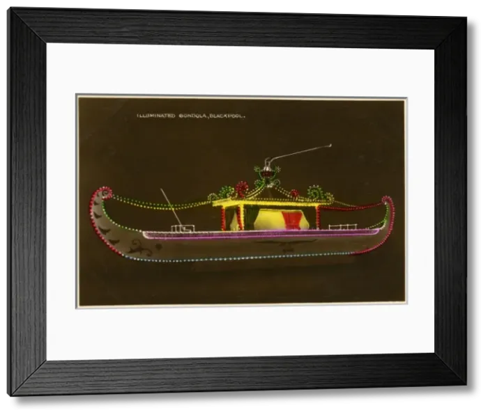 Framed Print : Blackpool - Illuminated Gondola Framed Print : Blackpool - Illuminated Gondola