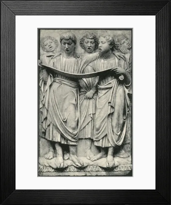 Framed Print : Singers - bas relief by Luca della Robbia Framed Print : Singers - bas relief by Luca della Robbia