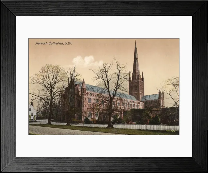 Framed Print : The Cathedral, Norwich, Norfolk, England Framed Print : The Cathedral, Norwich, Norfolk, England