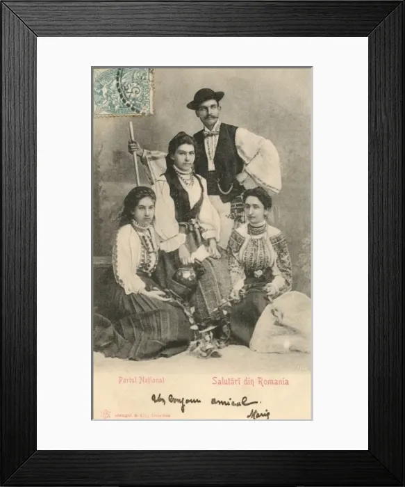 Framed Print : National costume of Romania Framed Print : National costume of Romania