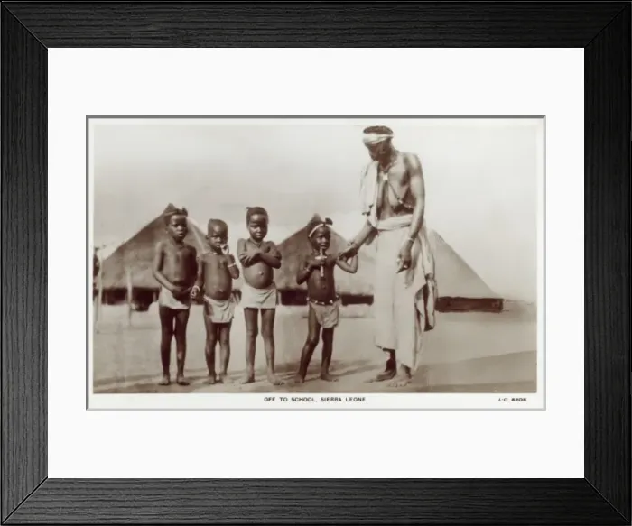 Framed Print : Sierra Leone - Off to School Framed Print : Sierra Leone - Off to School