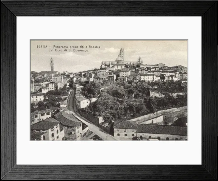 Framed Print : Italy - Siena - Panoramic View Framed Print : Italy - Siena - Panoramic View
