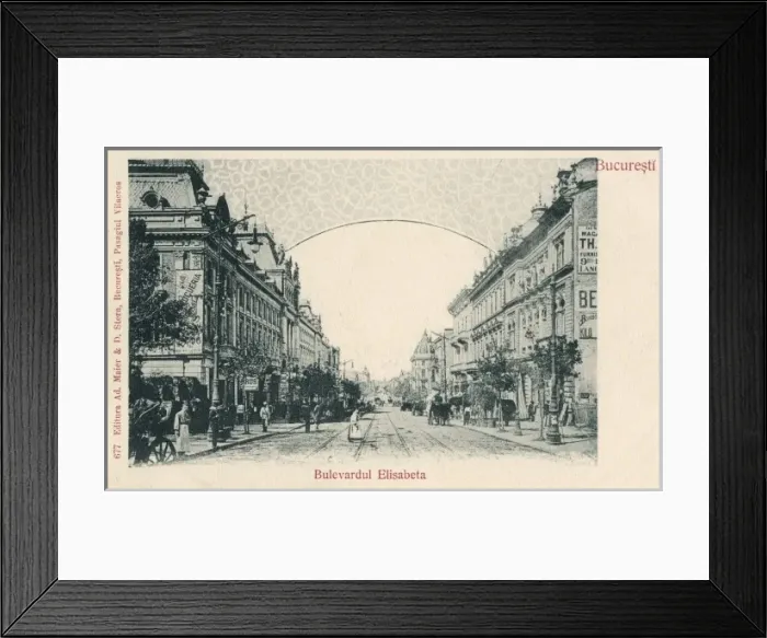 Framed Print : Romania - Bucharest - Boulevard Elisabeth Framed Print : Romania - Bucharest - Boulevard Elisabeth
