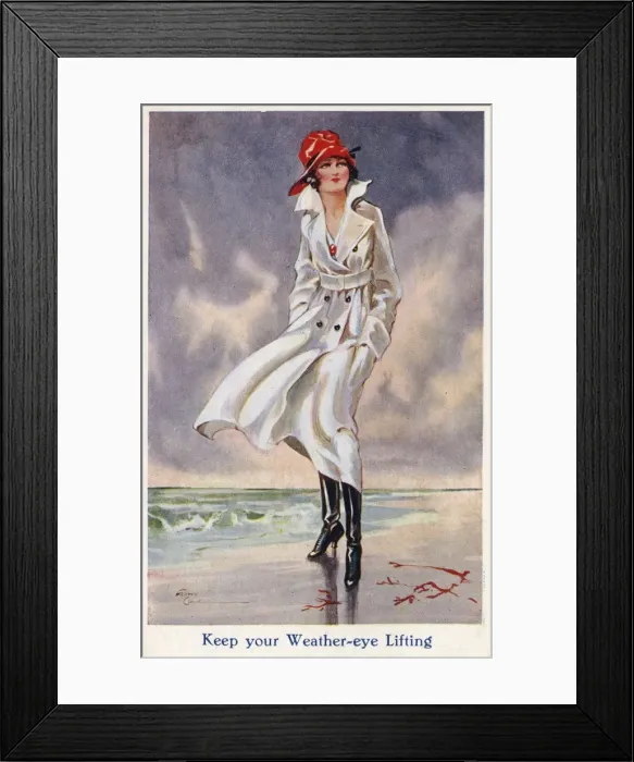 Framed Print : Lady walking along the seashore Framed Print : Lady walking along the seashore