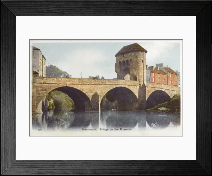 Framed Print : Bridge over the River Monnow at Monmouth Framed Print : Bridge over the River Monnow at Monmouth