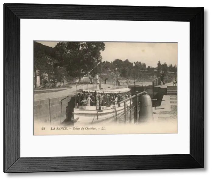Framed Print : La Rance, France - Chatelier Lock Framed Print : La Rance, France - Chatelier Lock