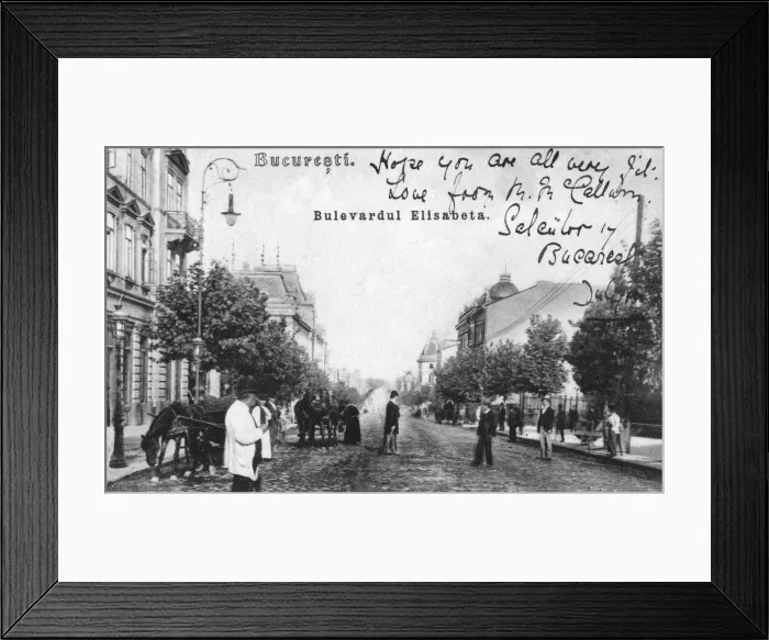 Framed Print : Romania - Bucharest - Elisabeth Boulevard Framed Print : Romania - Bucharest - Elisabeth Boulevard