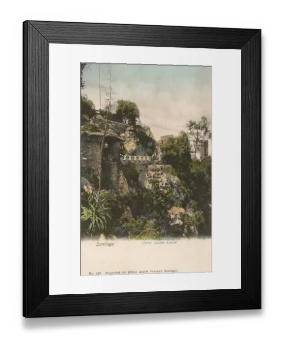 Framed Print : Chile - Santiago - Cerro Santa Lucia Framed Print : Chile - Santiago - Cerro Santa Lucia