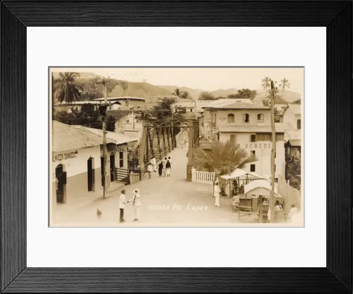 Framed Print : Honda, Colombia - Bridge Framed Print : Honda, Colombia - Bridge