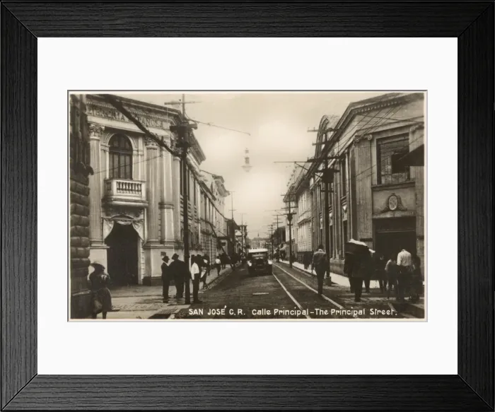 Framed Print : Costa Rica - San Jose - The Principal Street Framed Print : Costa Rica - San Jose - The Principal Street