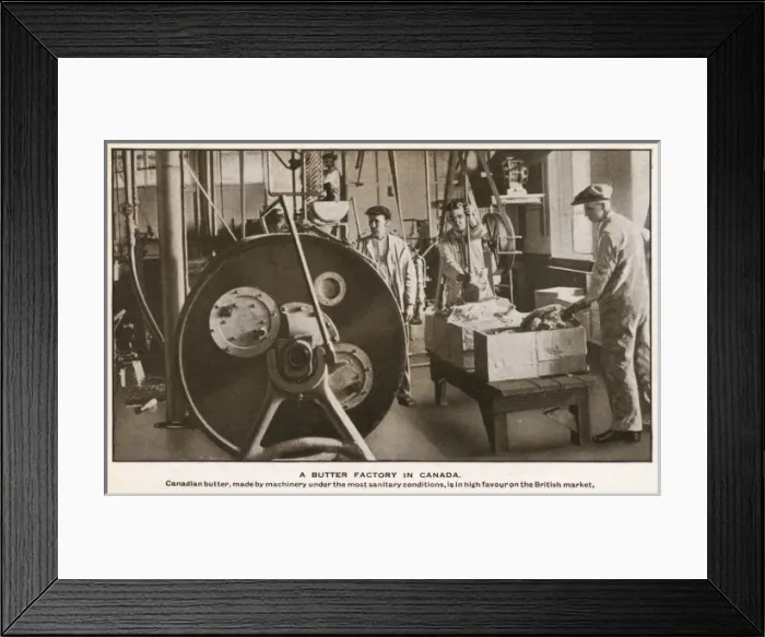 Framed Print : A butter factory in Canada Framed Print : A butter factory in Canada