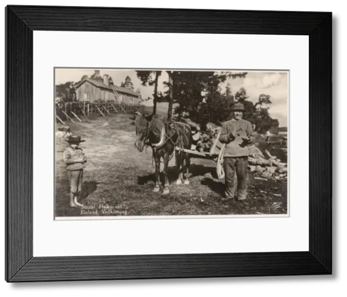 Framed Print : Finland - Transporting timber Framed Print : Finland - Transporting timber